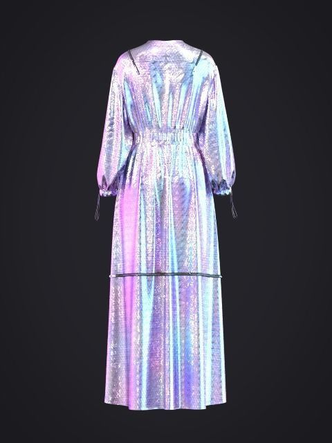 Adjustable dress women Clo3D Model 3D model_6