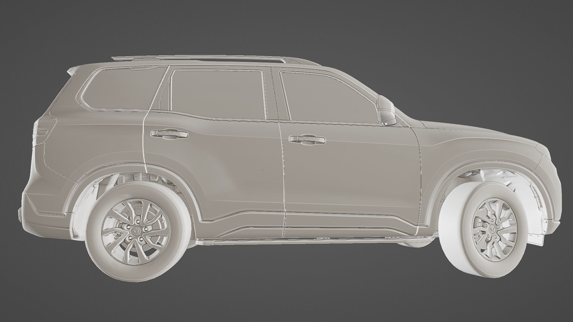 Mahindra scorpio N 3D model_9