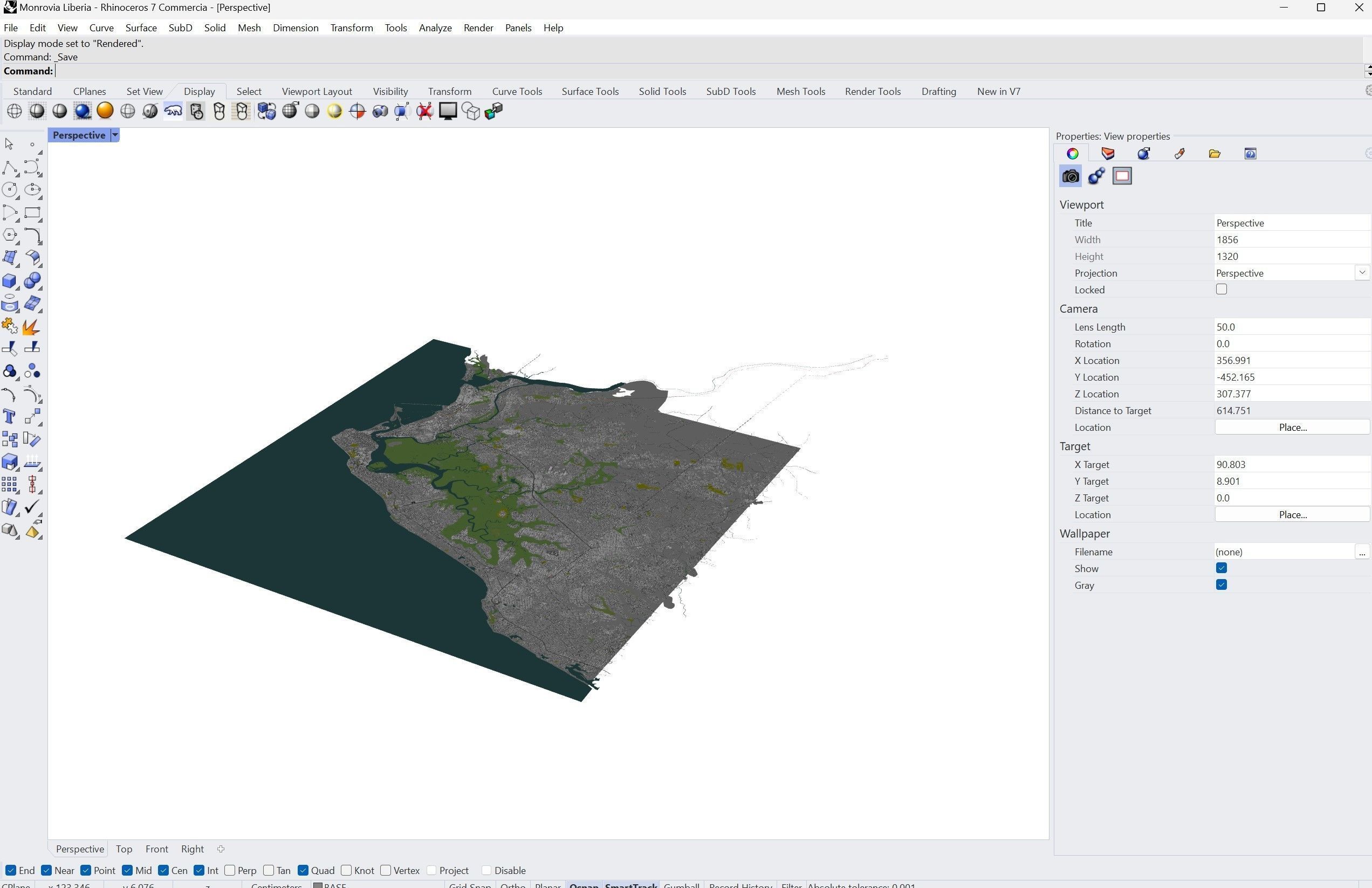 Monrovia Liberia 20km Low-poly 3D model_13