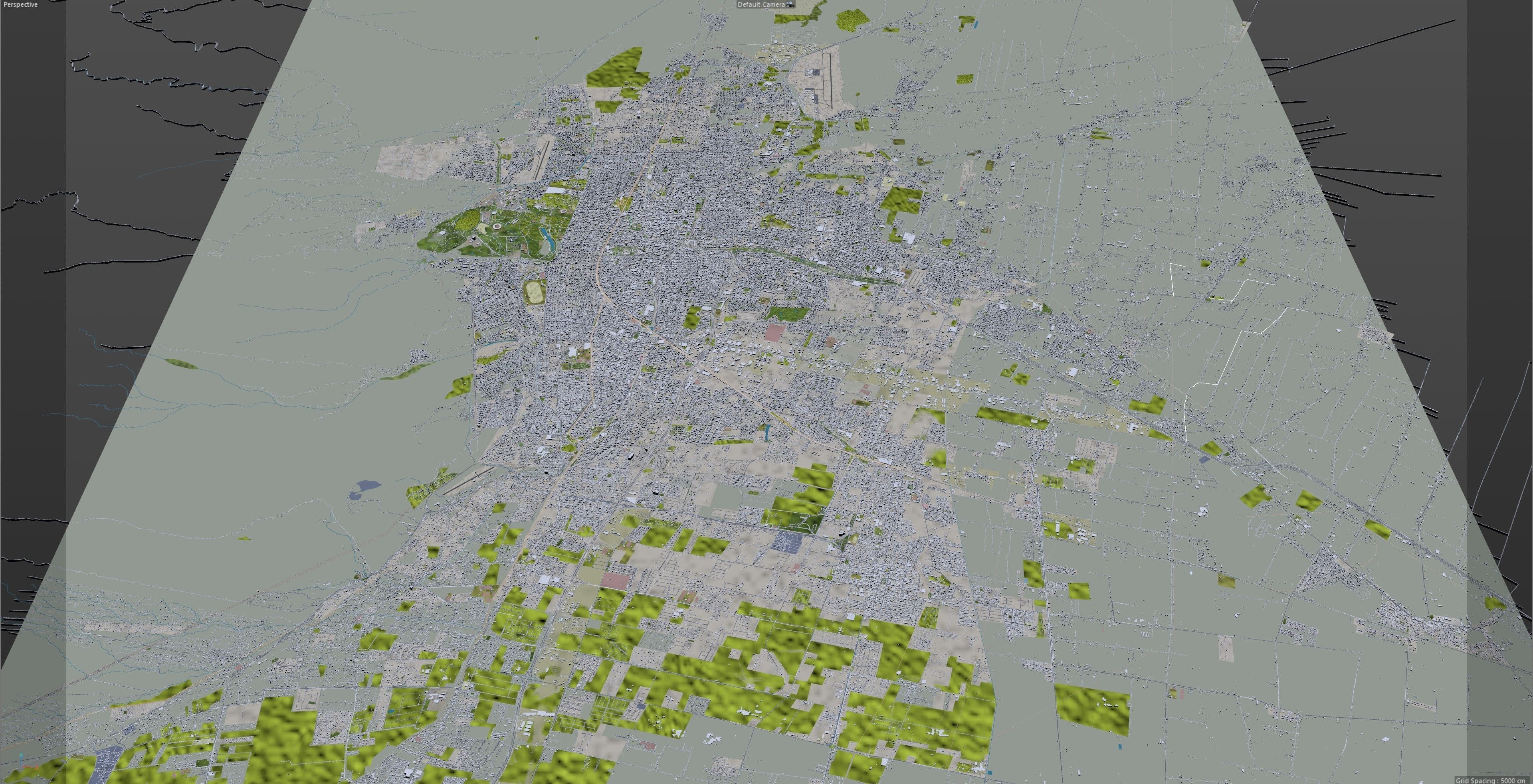 Mendoza Argentina 32km Low-poly 3D model_10