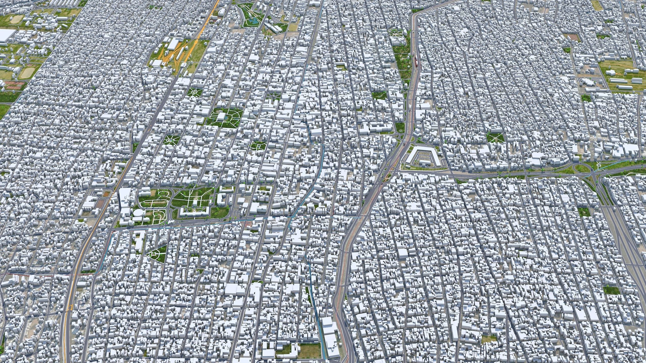 Mendoza Argentina 32km Low-poly 3D model_2