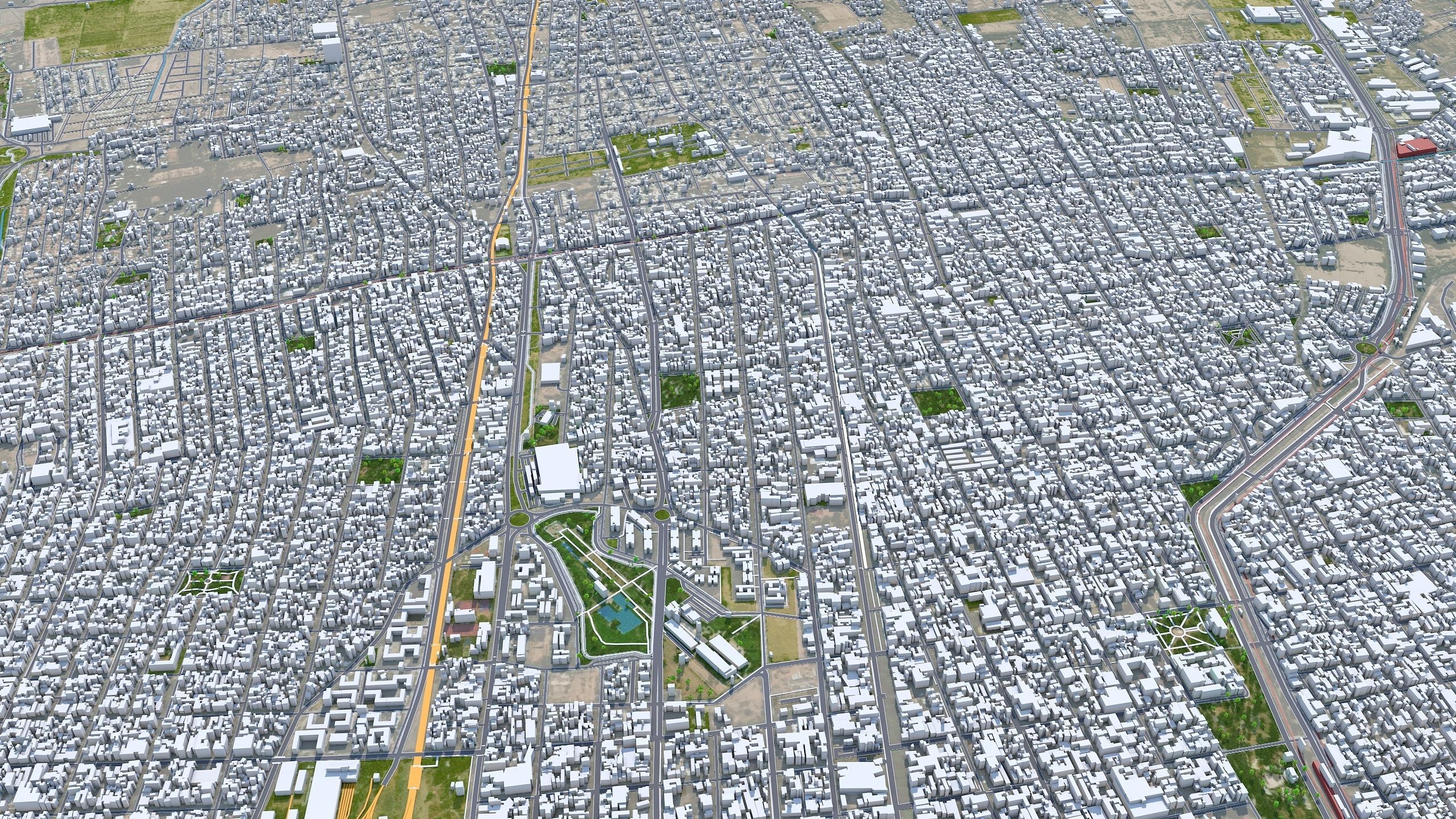 Mendoza Argentina 32km Low-poly 3D model_5