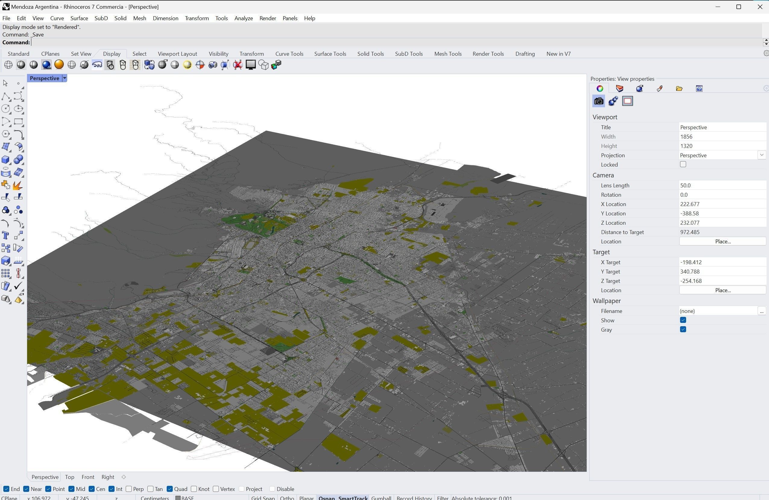 Mendoza Argentina 32km Low-poly 3D model_14