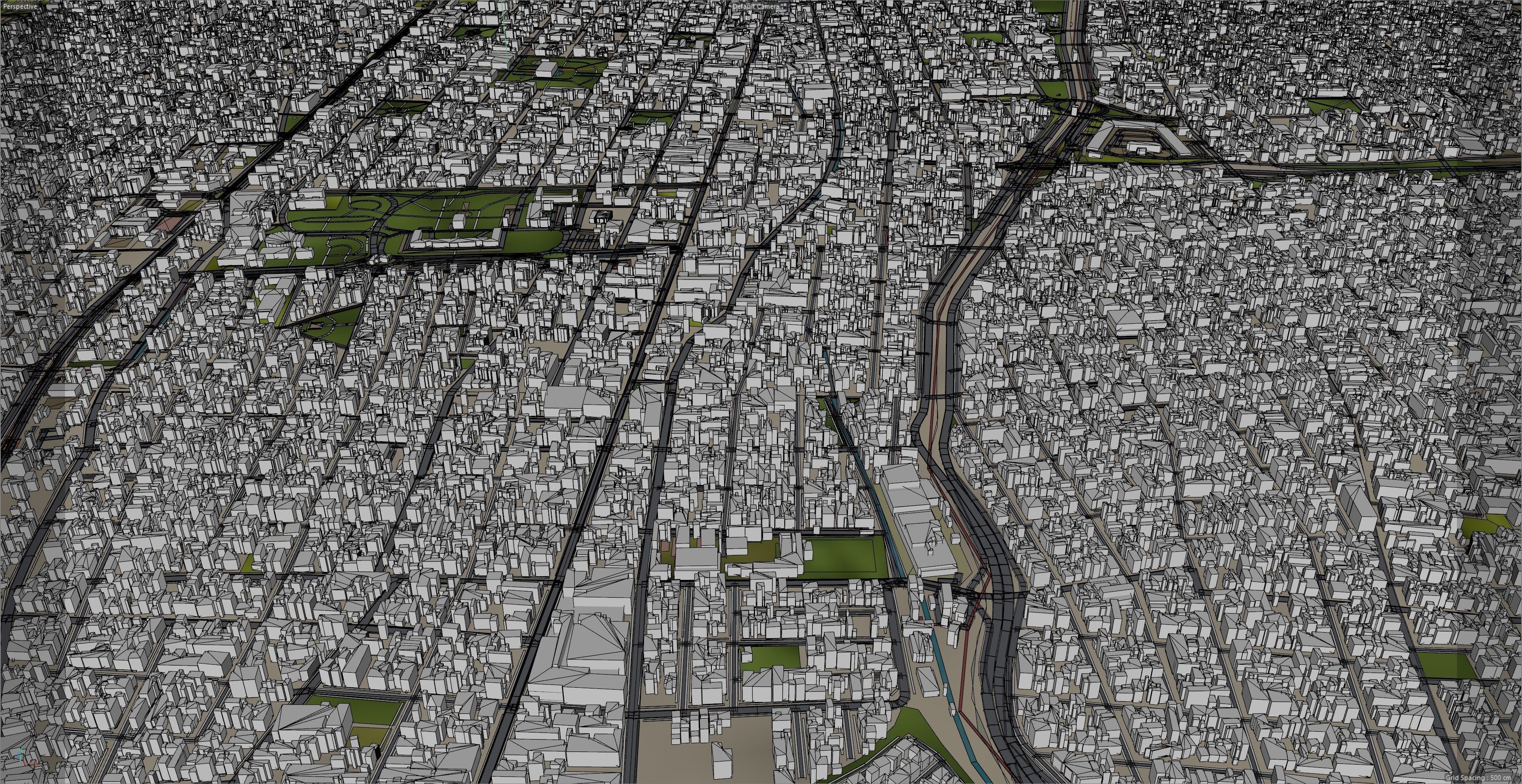 Mendoza Argentina 32km Low-poly 3D model_13