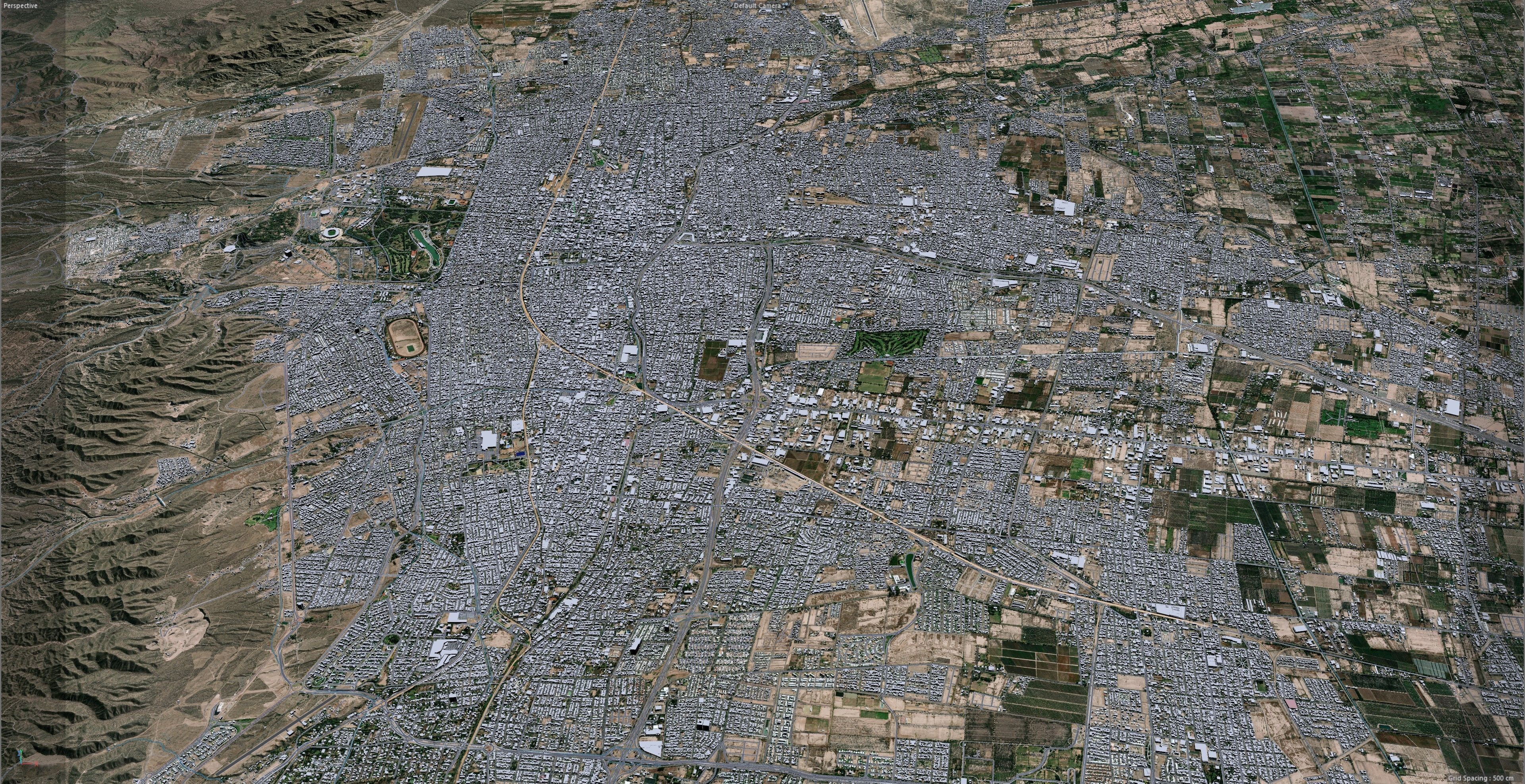 Mendoza Argentina 32km Low-poly 3D model_12