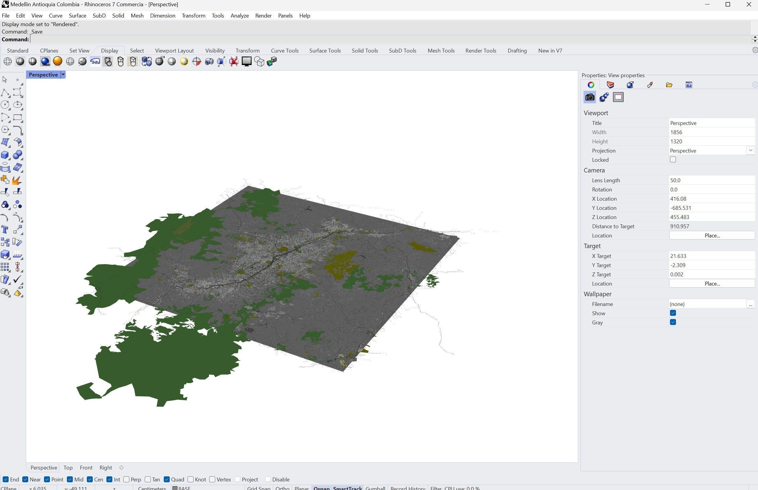 Medellin Antioquia Colombia 30km Low-poly 3D model_13