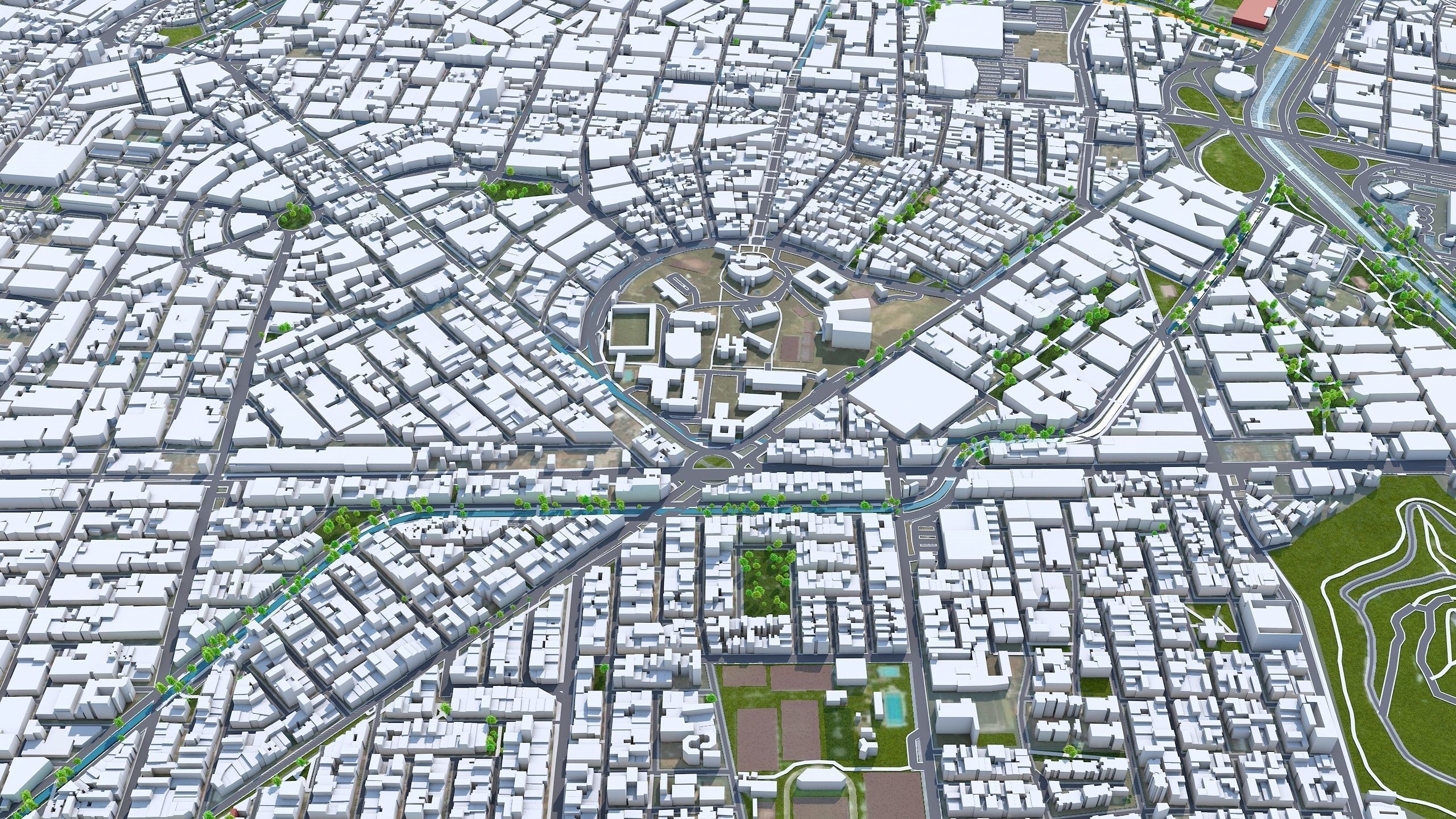 Medellin Antioquia Colombia 30km Low-poly 3D model_1