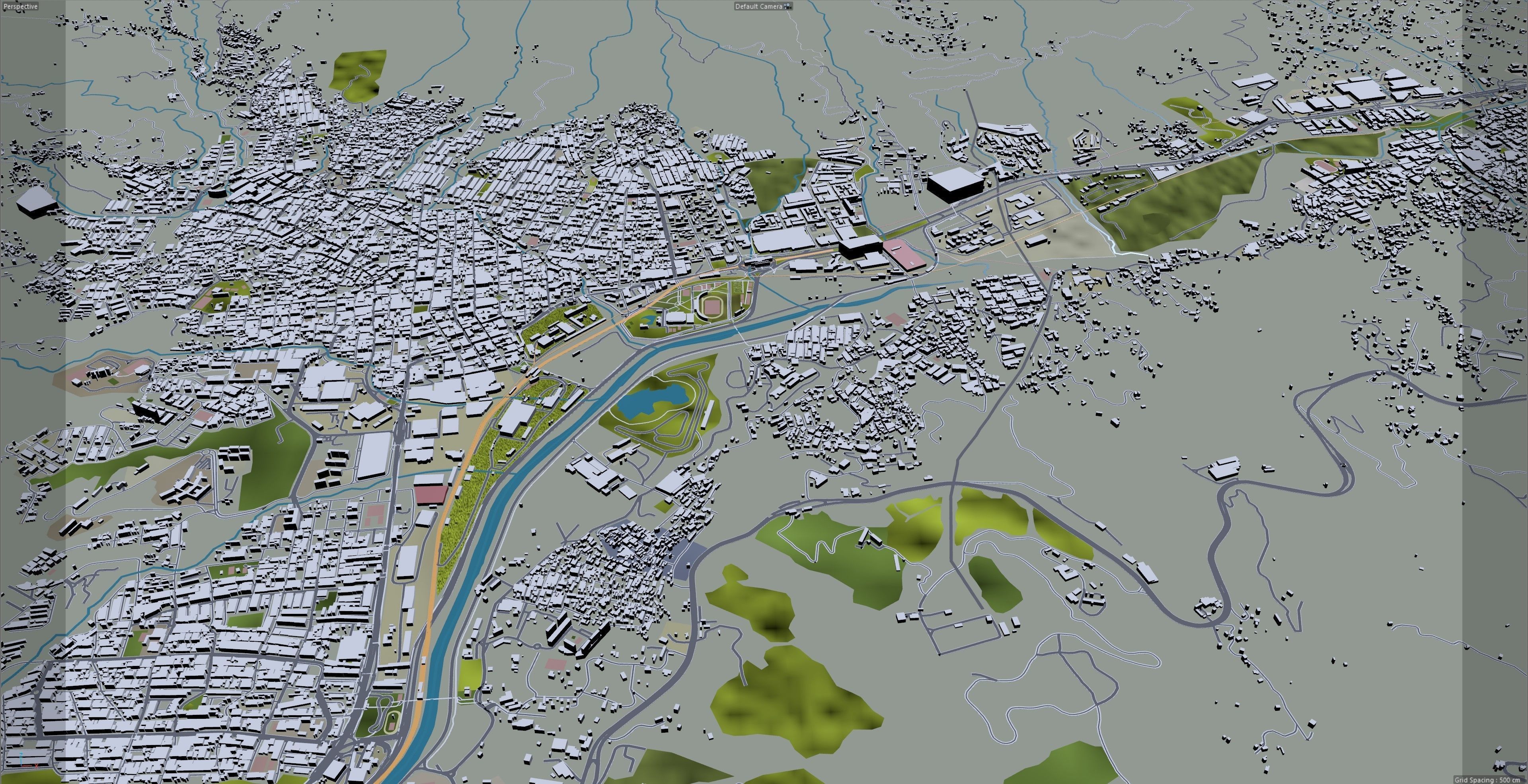 Medellin Antioquia Colombia 30km Low-poly 3D model_9