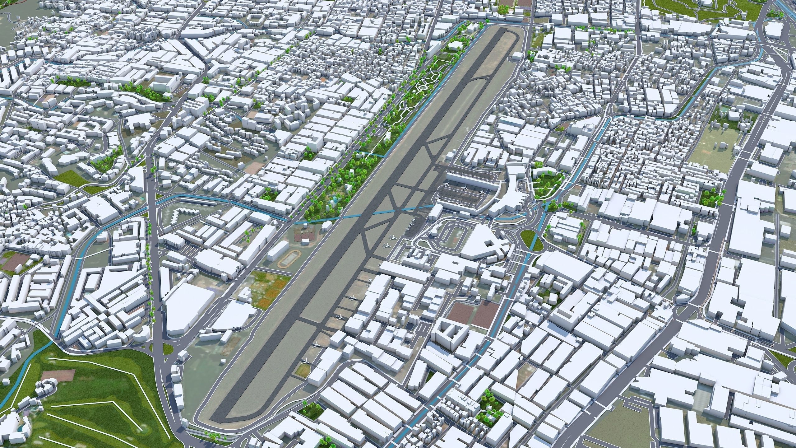 Medellin Antioquia Colombia 30km Low-poly 3D model_6