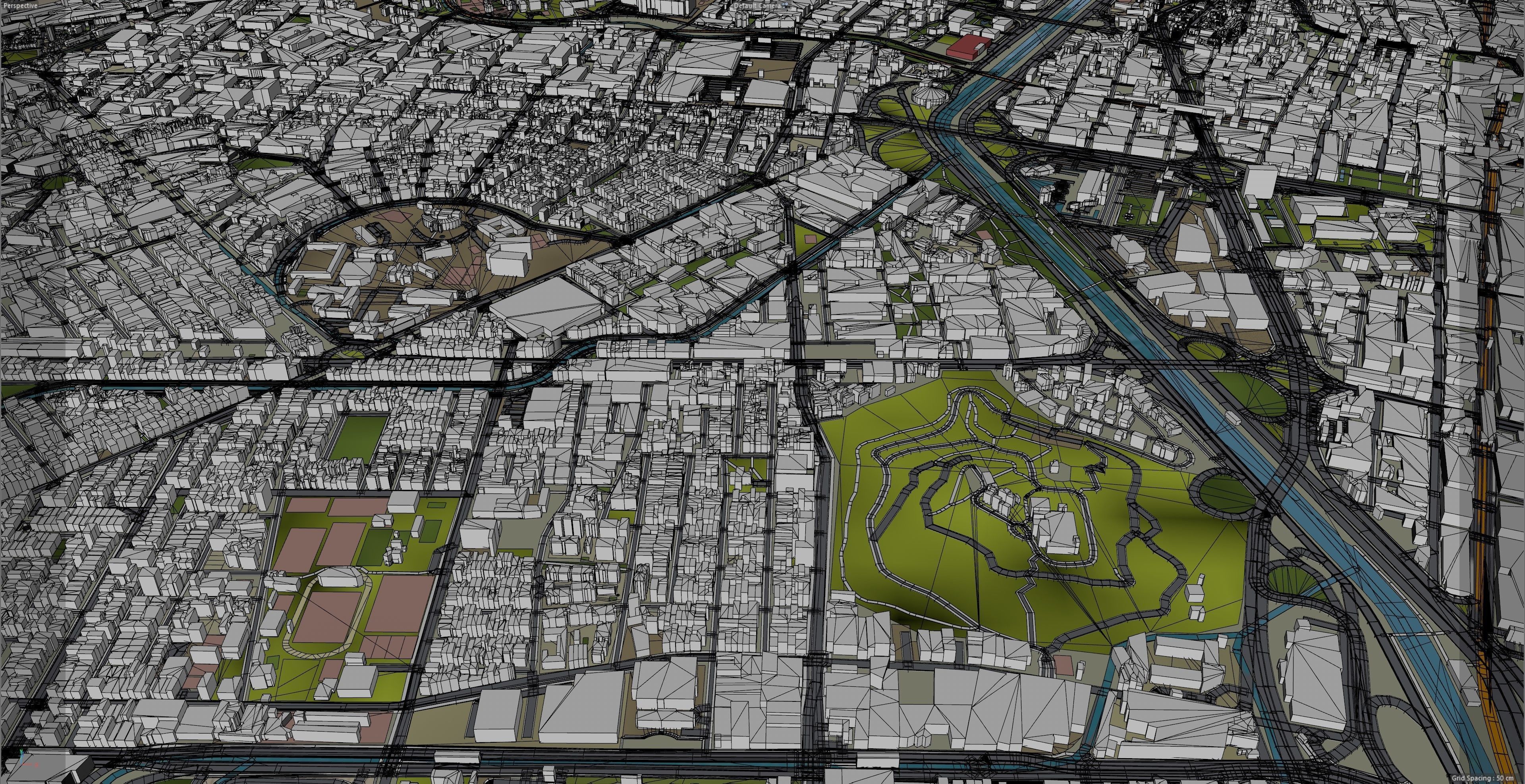 Medellin Antioquia Colombia 30km Low-poly 3D model_12