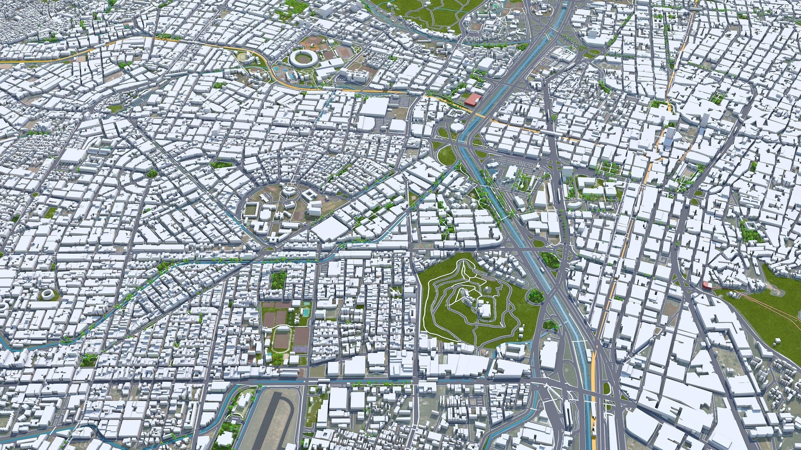 Medellin Antioquia Colombia 30km Low-poly 3D model_2