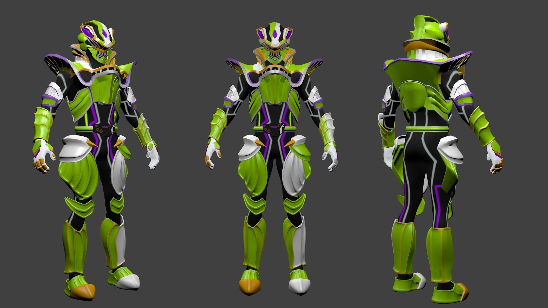 Kamen Rider Kekera Premium 3D model_1
