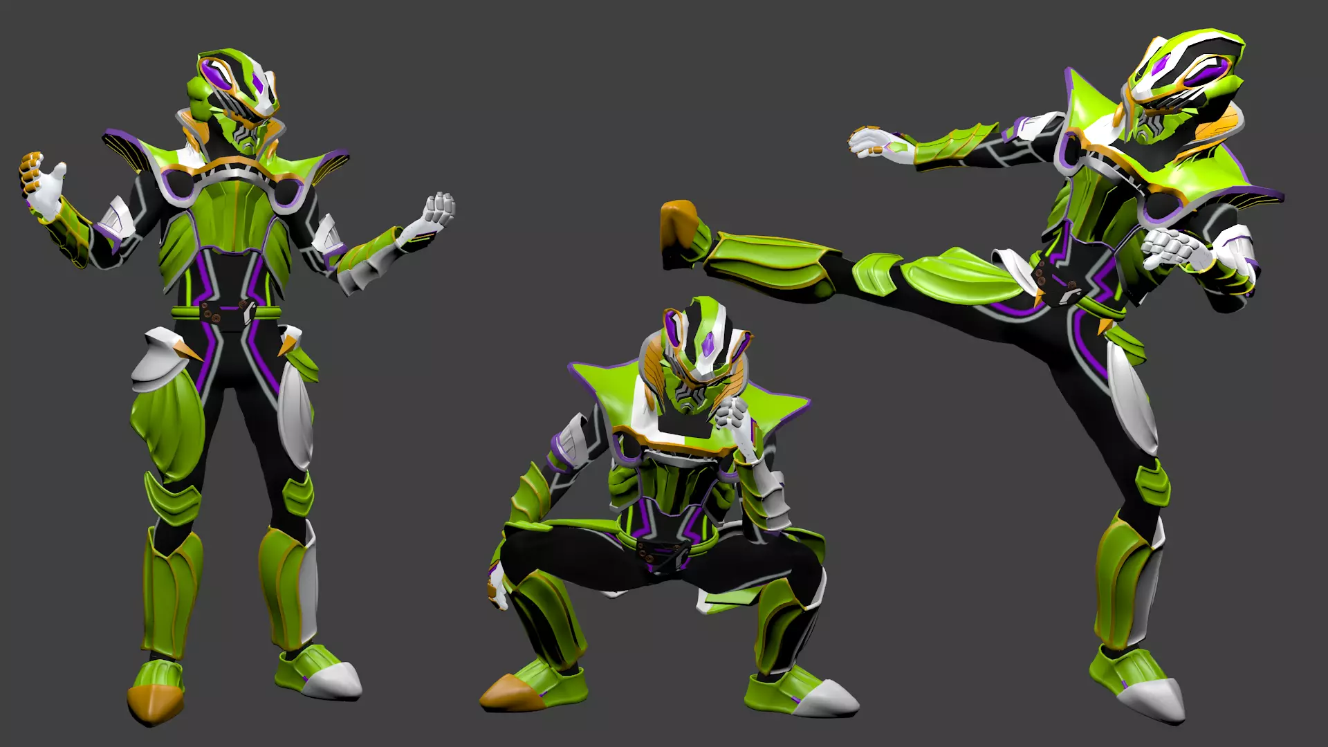 Kamen Rider Kekera Premium 3D model_0