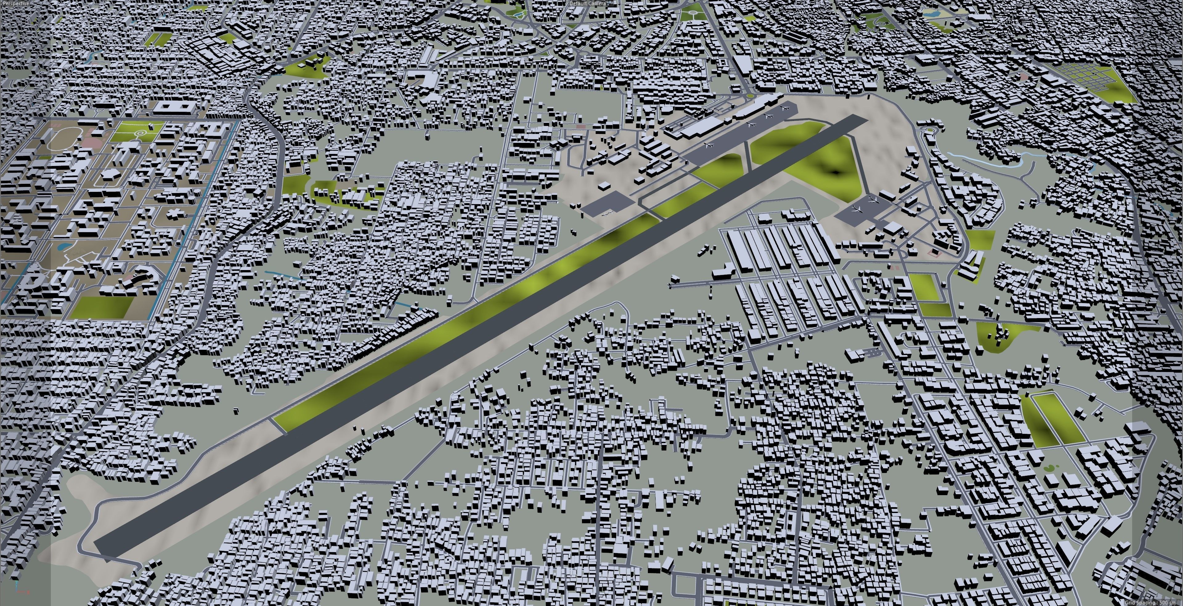 Medan Indonesia 30km Low-poly 3D model_13