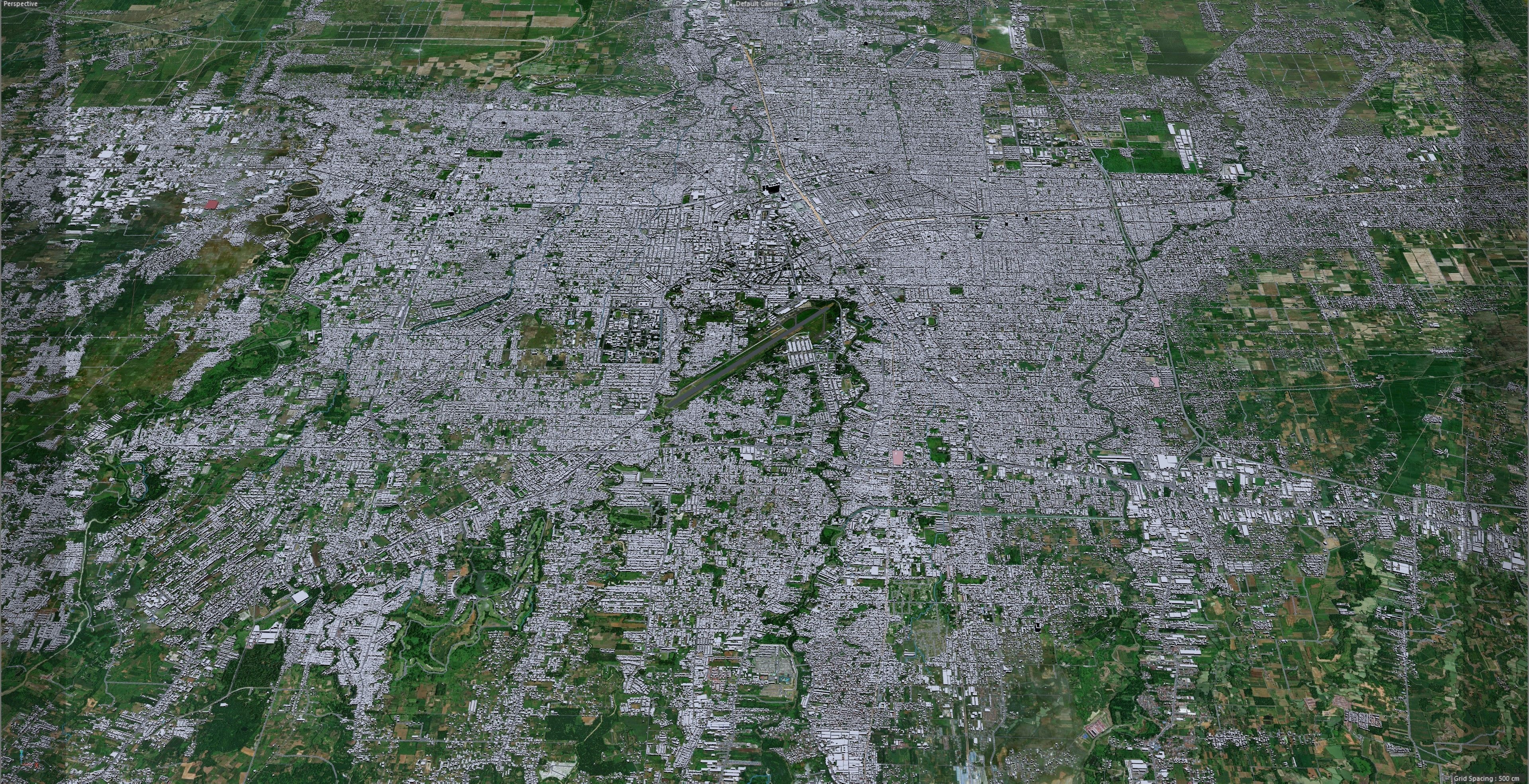 Medan Indonesia 30km Low-poly 3D model_11