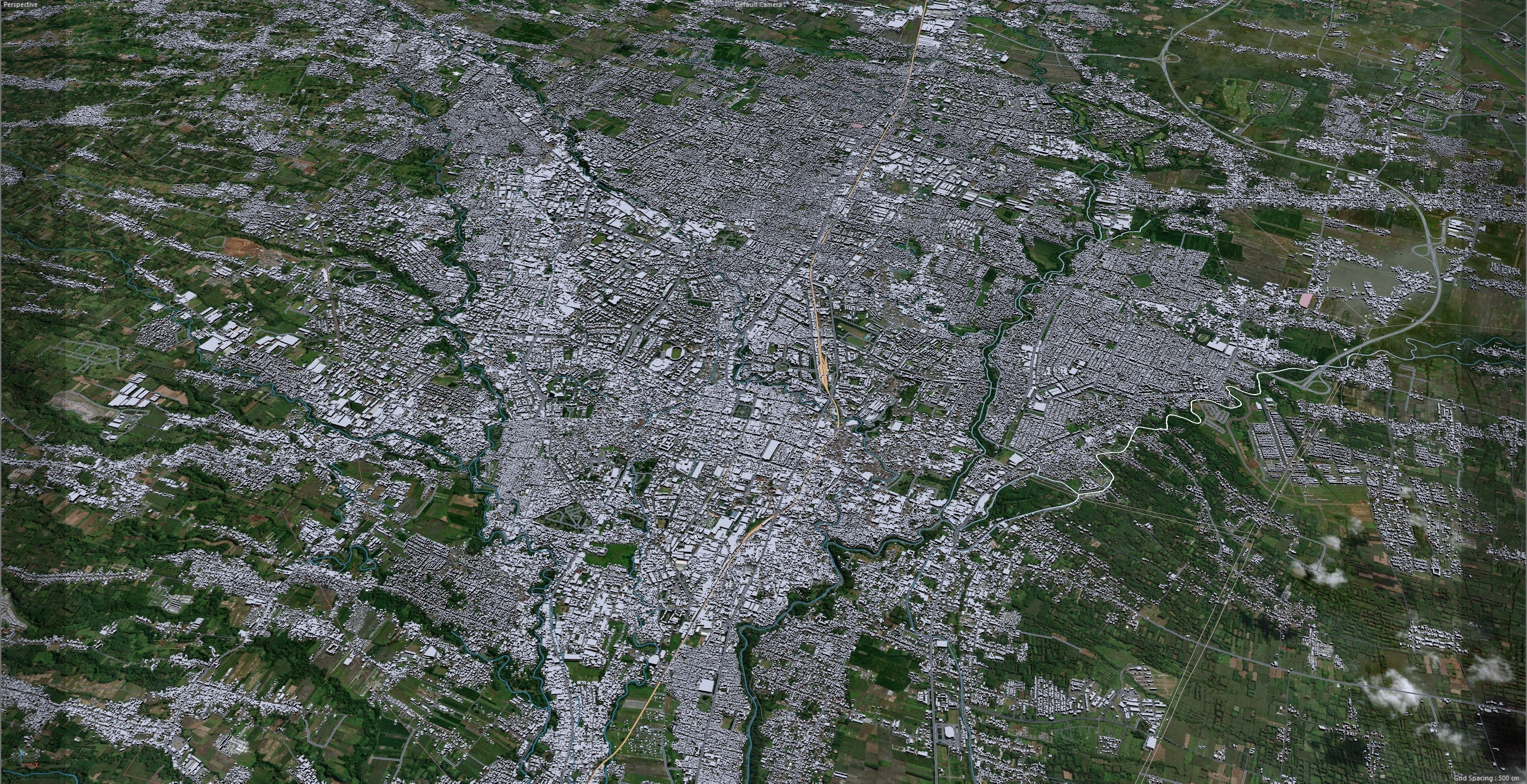 Malang East Java Indonesia 20km Low-poly 3D model_9