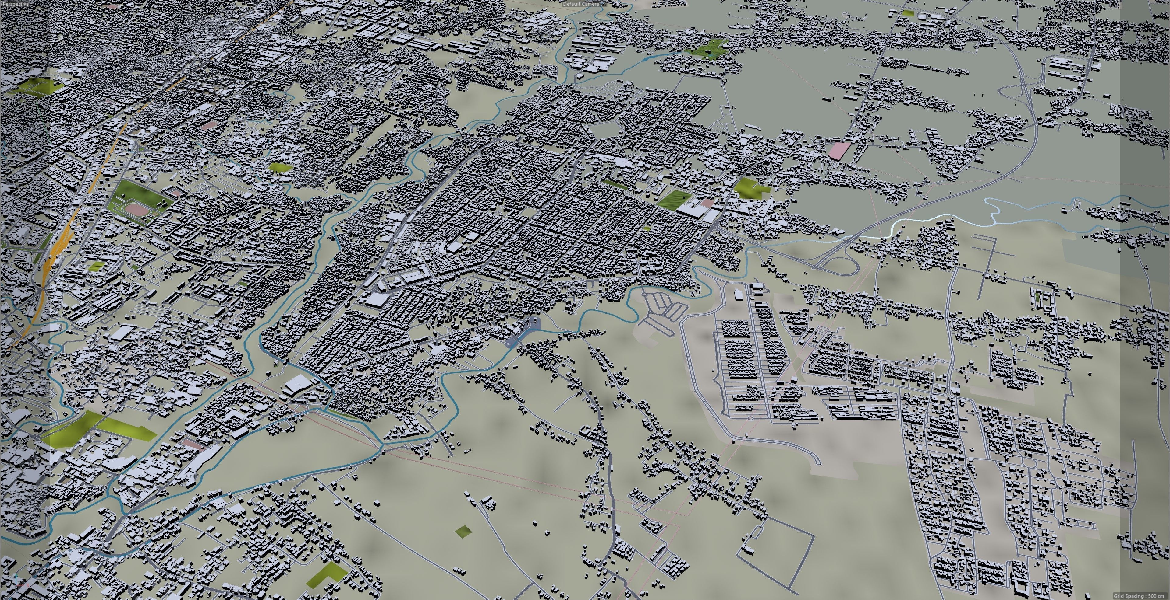 Malang East Java Indonesia 20km Low-poly 3D model_11