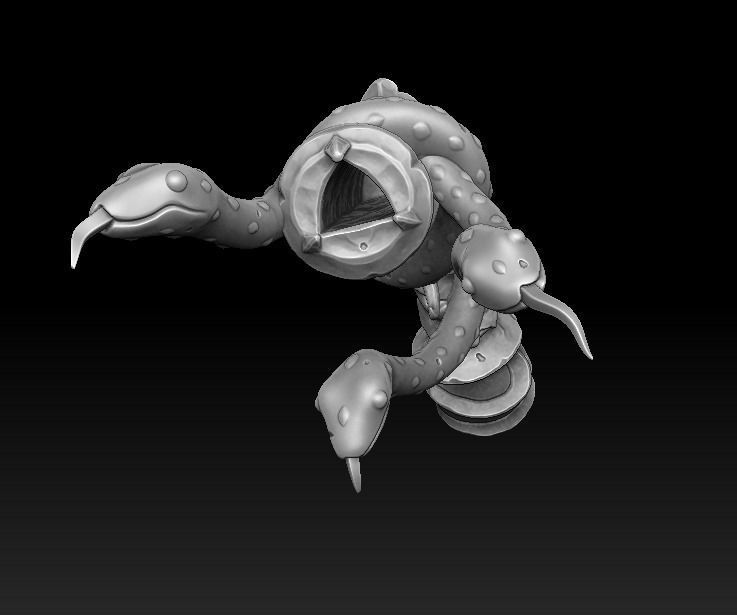 Snake pistol 3d print 3D print model_4