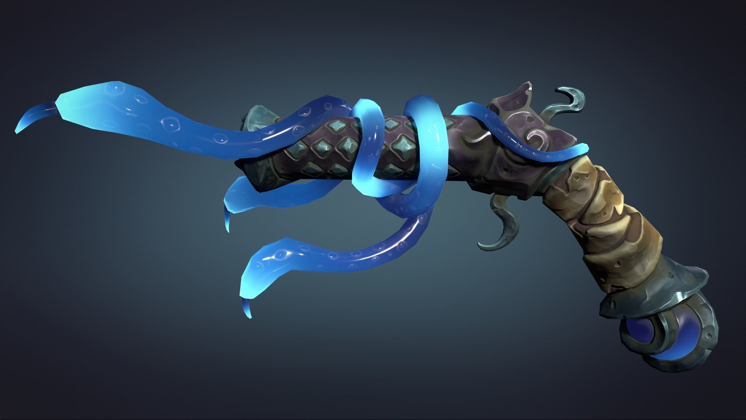 Snake pistol 3d print 3D print model_8