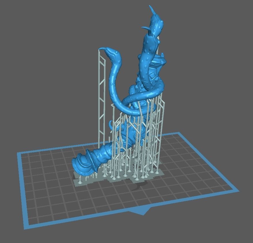 Snake pistol 3d print 3D print model_1