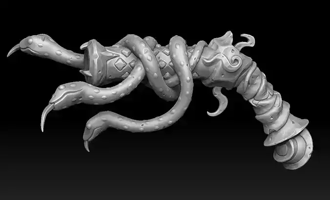 Snake pistol 3d print