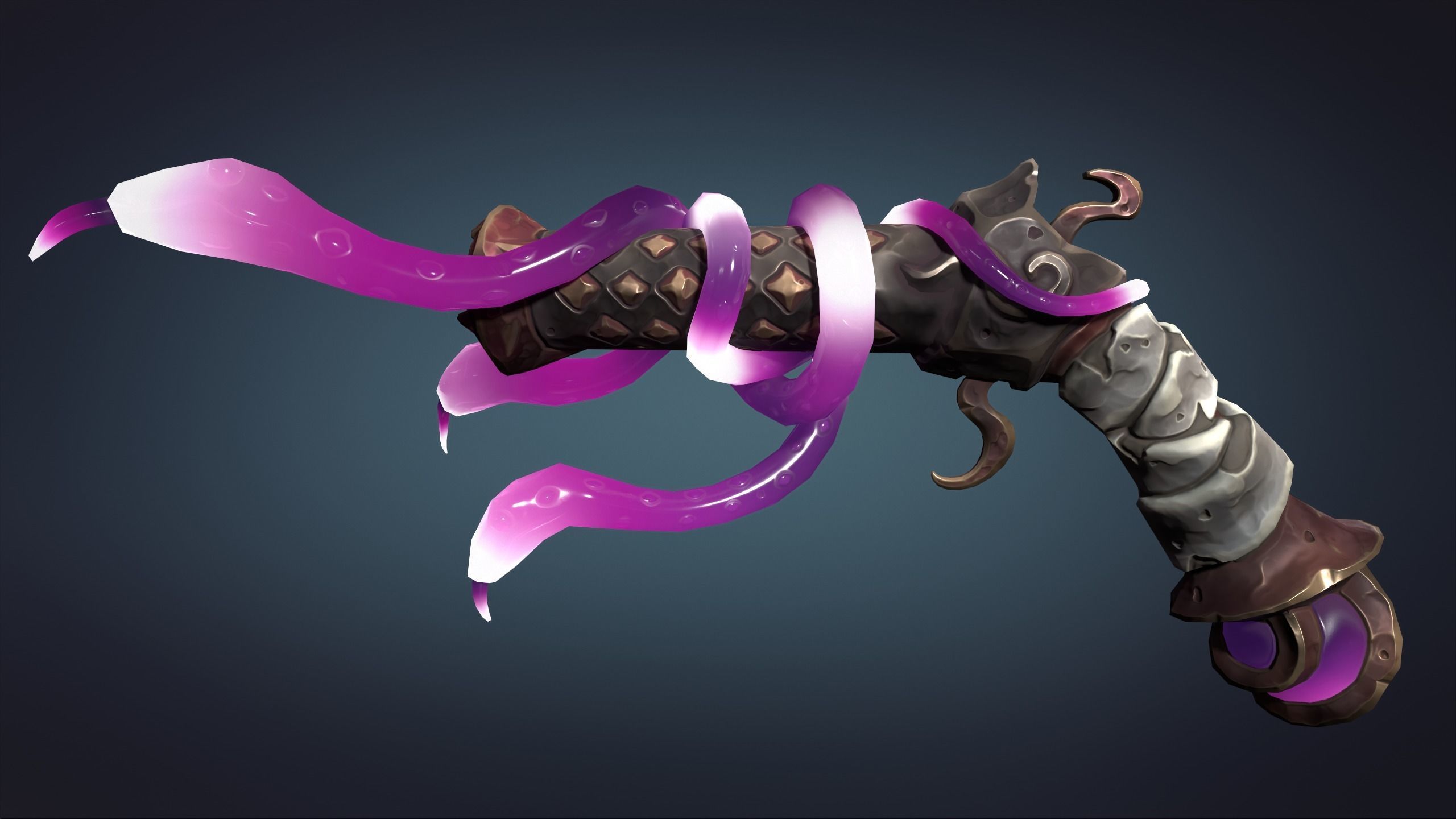 Snake pistol 3d print 3D print model_9