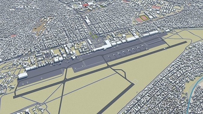 Luanda Angola 45km AI Low-poly 3D model 6