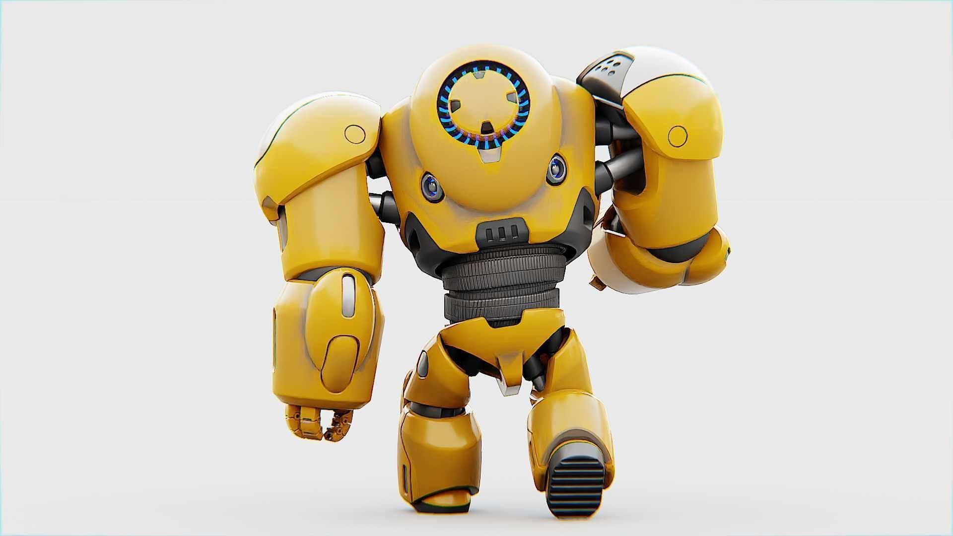 BATTLE DROID  GOLIATH   RIGGED 3D model_11