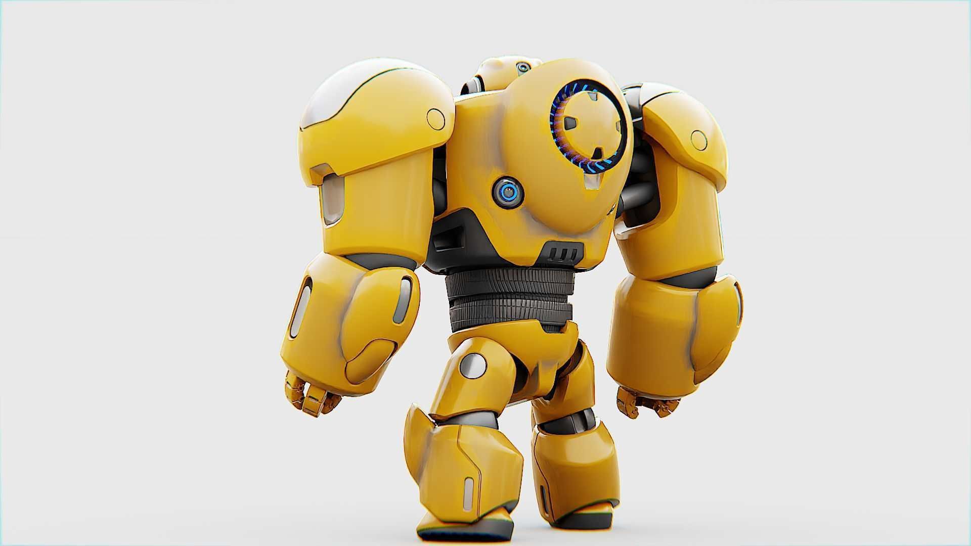 BATTLE DROID  GOLIATH   RIGGED 3D model_26