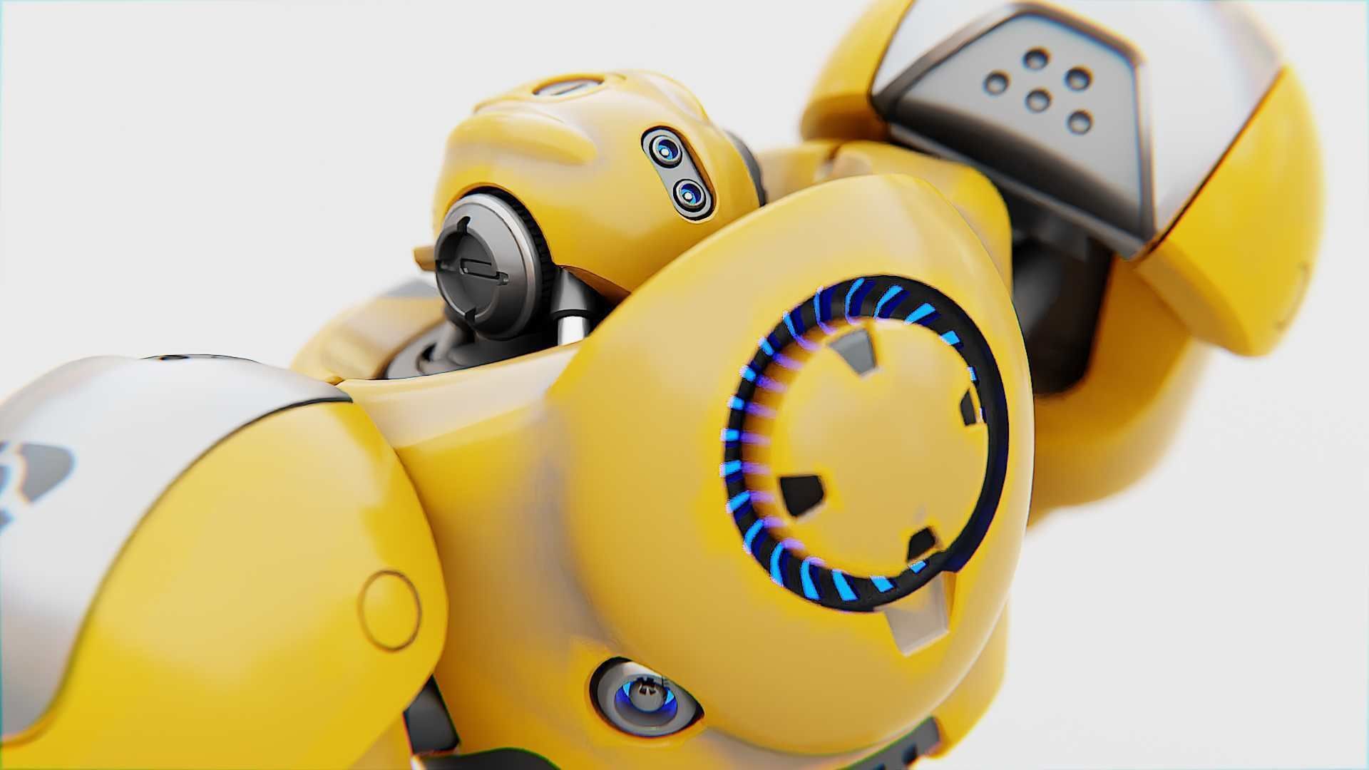 BATTLE DROID  GOLIATH   RIGGED 3D model_19