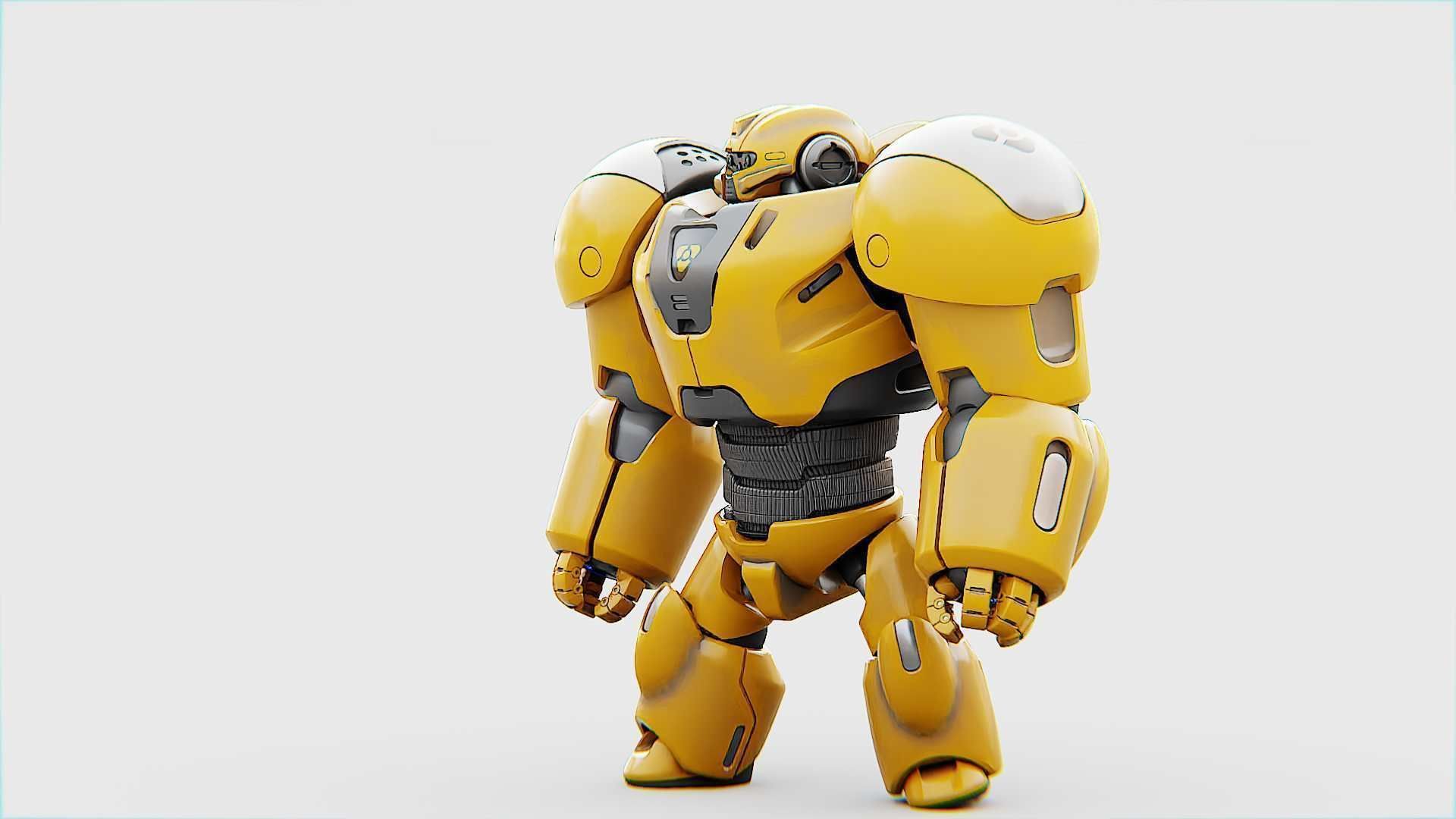 BATTLE DROID  GOLIATH   RIGGED 3D model_25