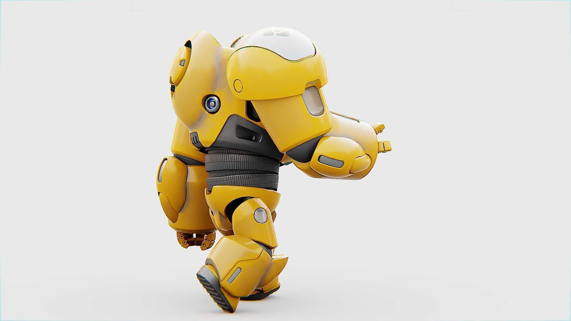 BATTLE DROID  GOLIATH   RIGGED 3D model_14