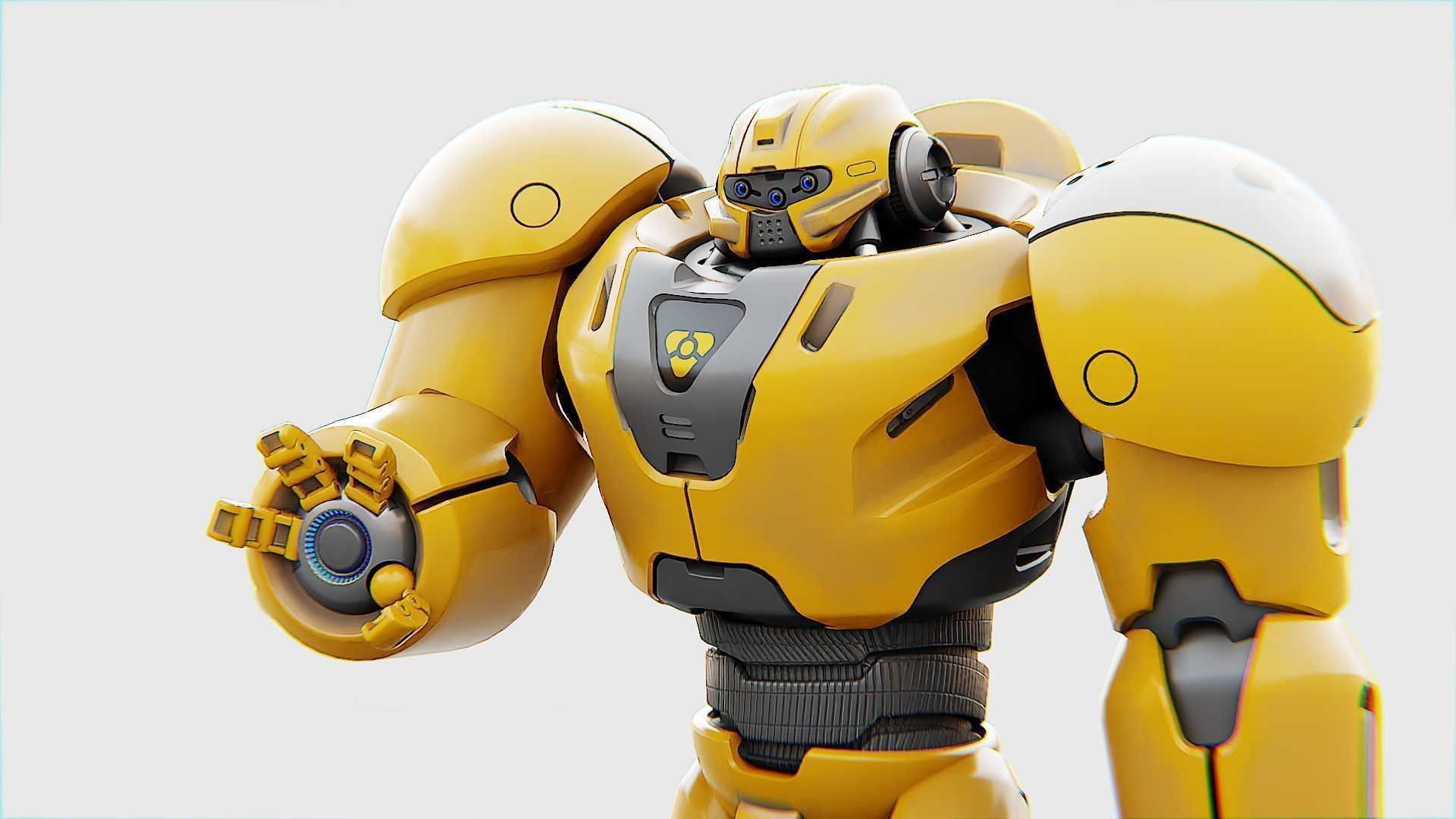 BATTLE DROID  GOLIATH   RIGGED 3D model_4