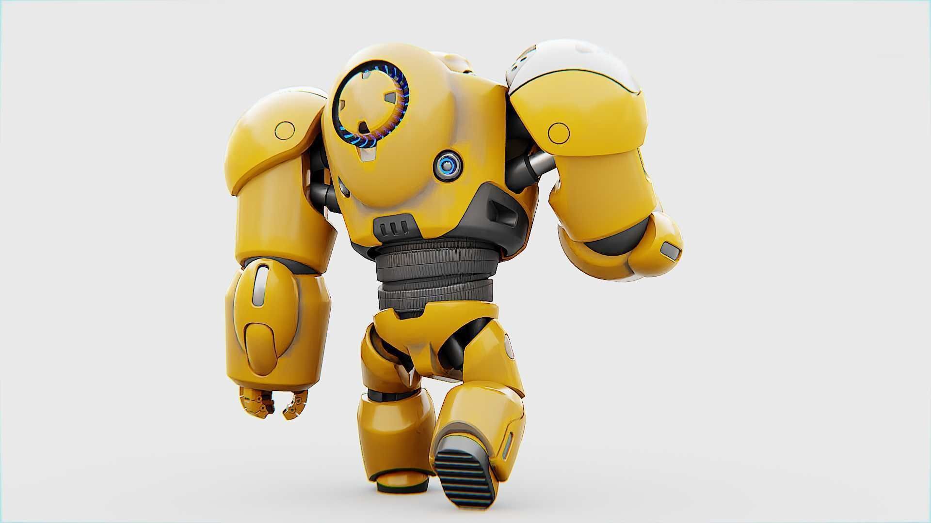 BATTLE DROID  GOLIATH   RIGGED 3D model_12