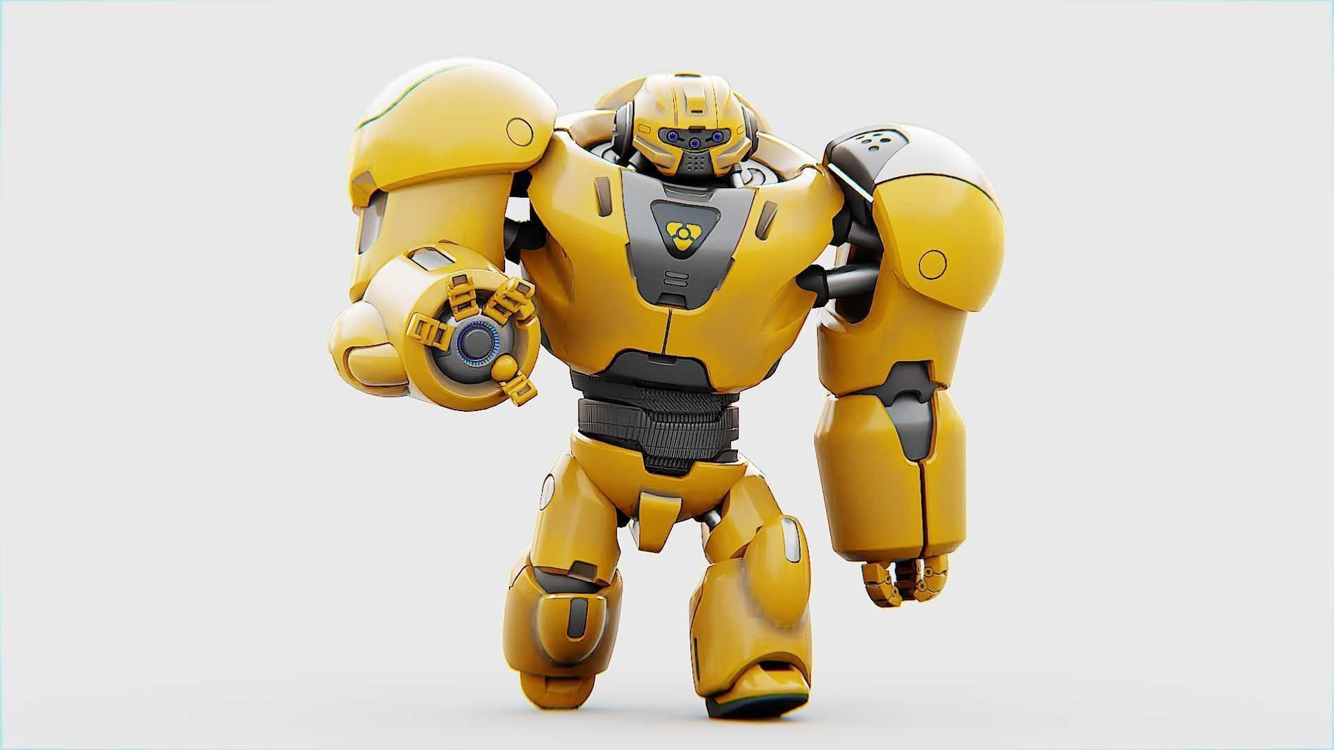 BATTLE DROID  GOLIATH   RIGGED 3D model_17