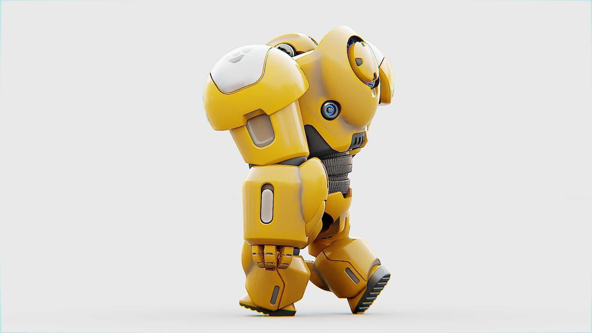 BATTLE DROID  GOLIATH   RIGGED 3D model_8