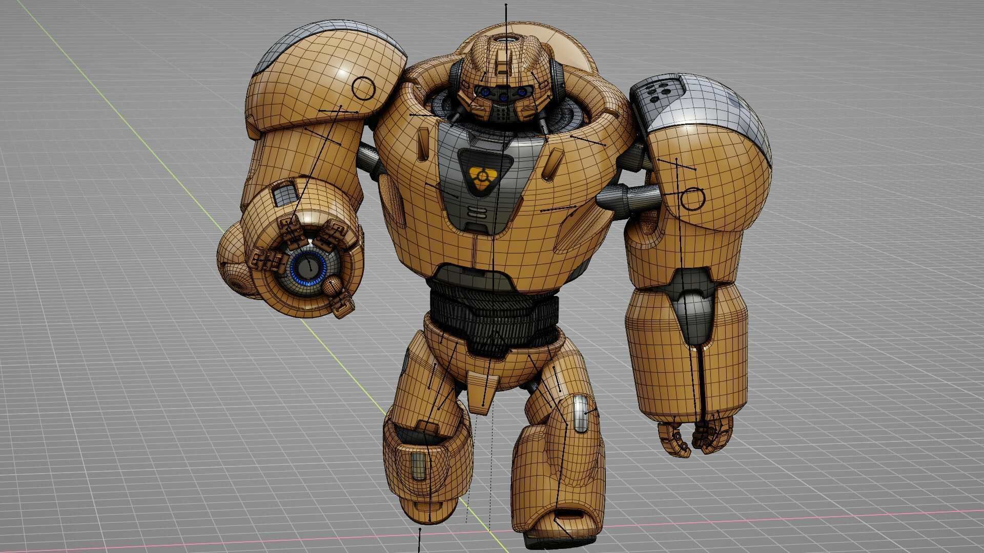 BATTLE DROID  GOLIATH   RIGGED 3D model_35