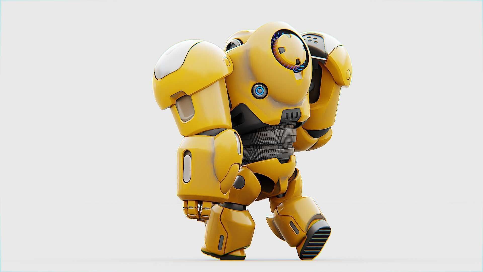 BATTLE DROID  GOLIATH   RIGGED 3D model_9