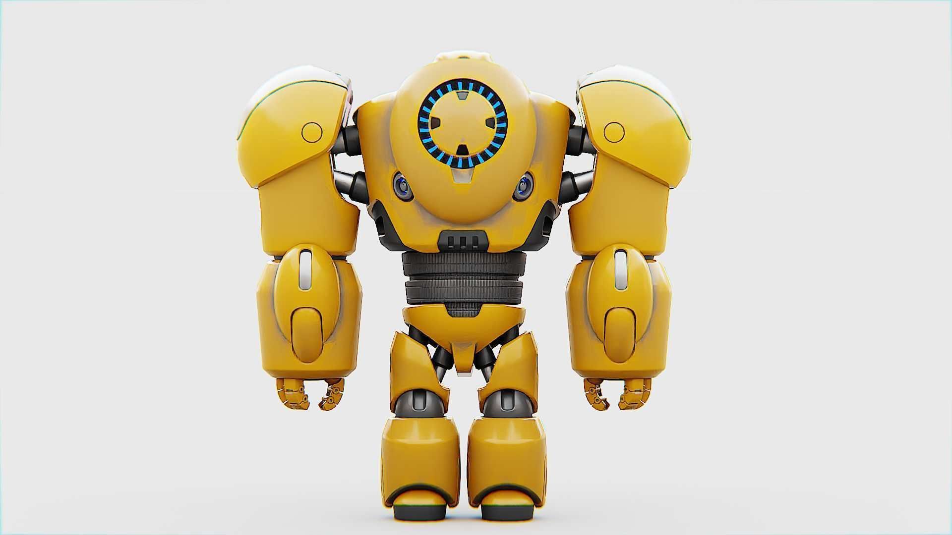 BATTLE DROID  GOLIATH   RIGGED 3D model_29