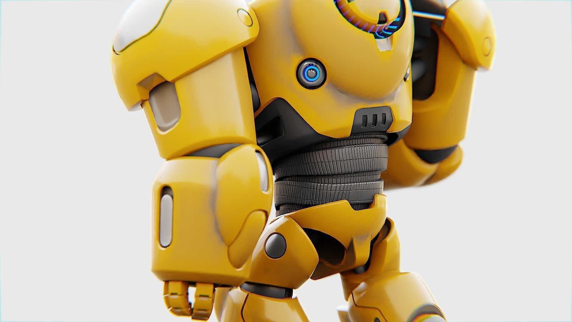 BATTLE DROID  GOLIATH   RIGGED 3D model_21