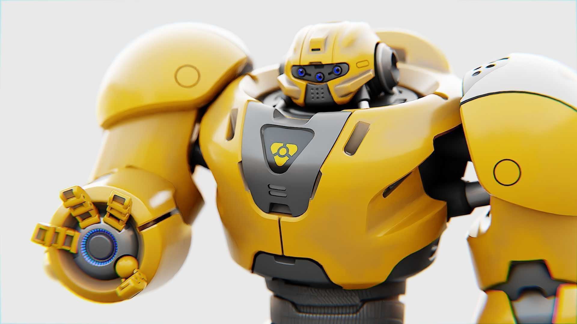 BATTLE DROID  GOLIATH   RIGGED 3D model_3