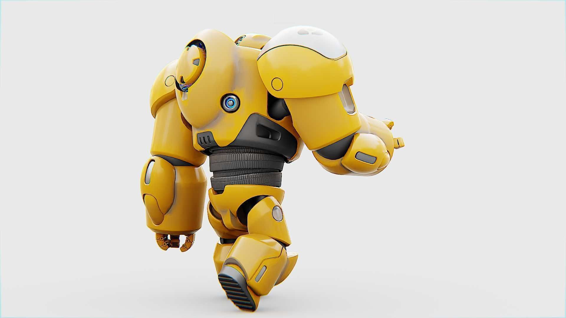 BATTLE DROID  GOLIATH   RIGGED 3D model_13