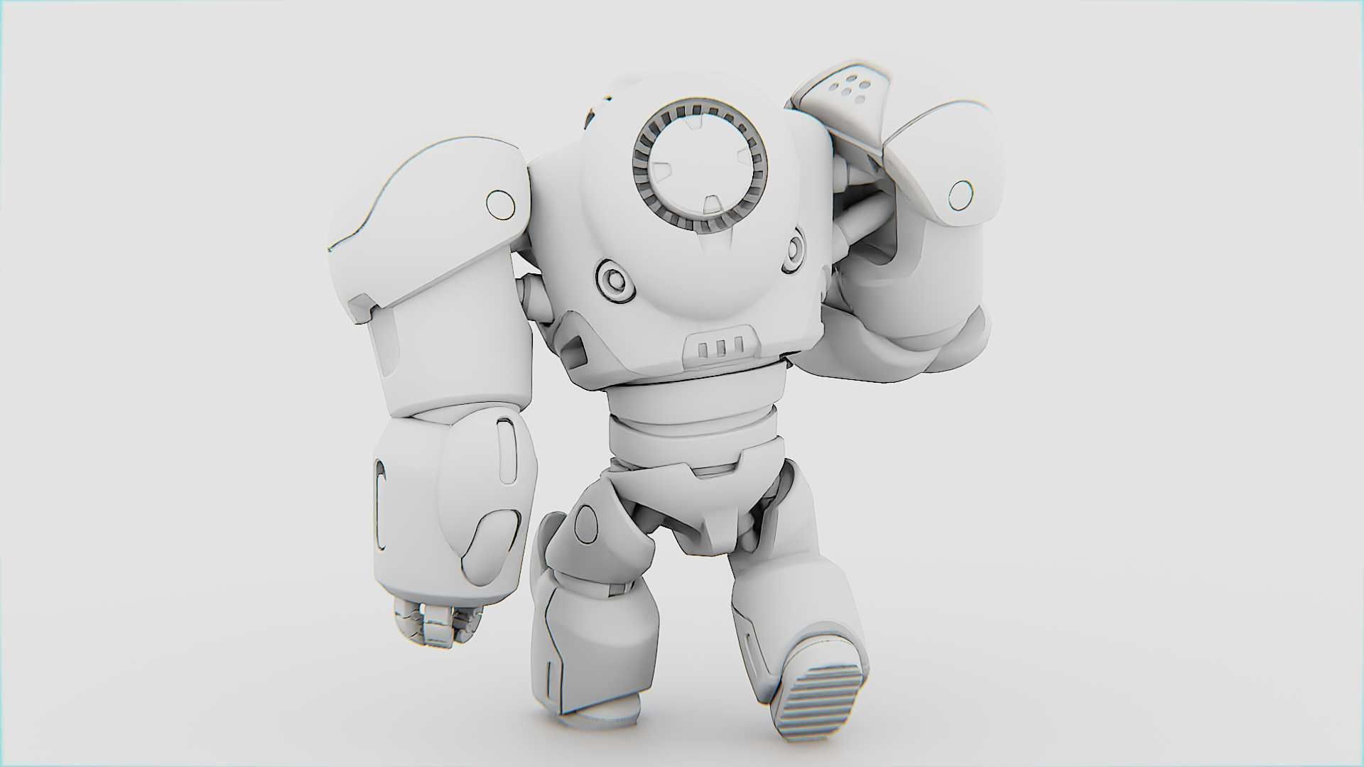 BATTLE DROID  GOLIATH   RIGGED 3D model_33