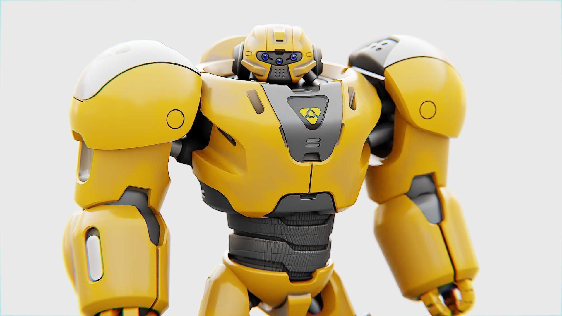 BATTLE DROID  GOLIATH   RIGGED 3D model_24