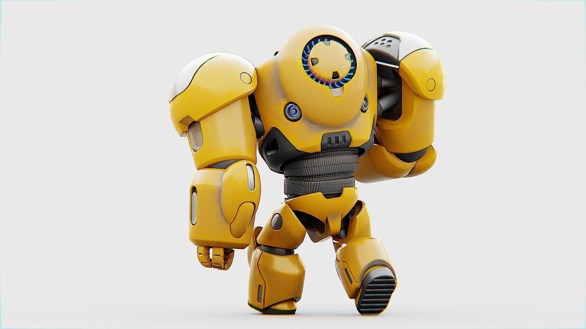 BATTLE DROID  GOLIATH   RIGGED 3D model_10