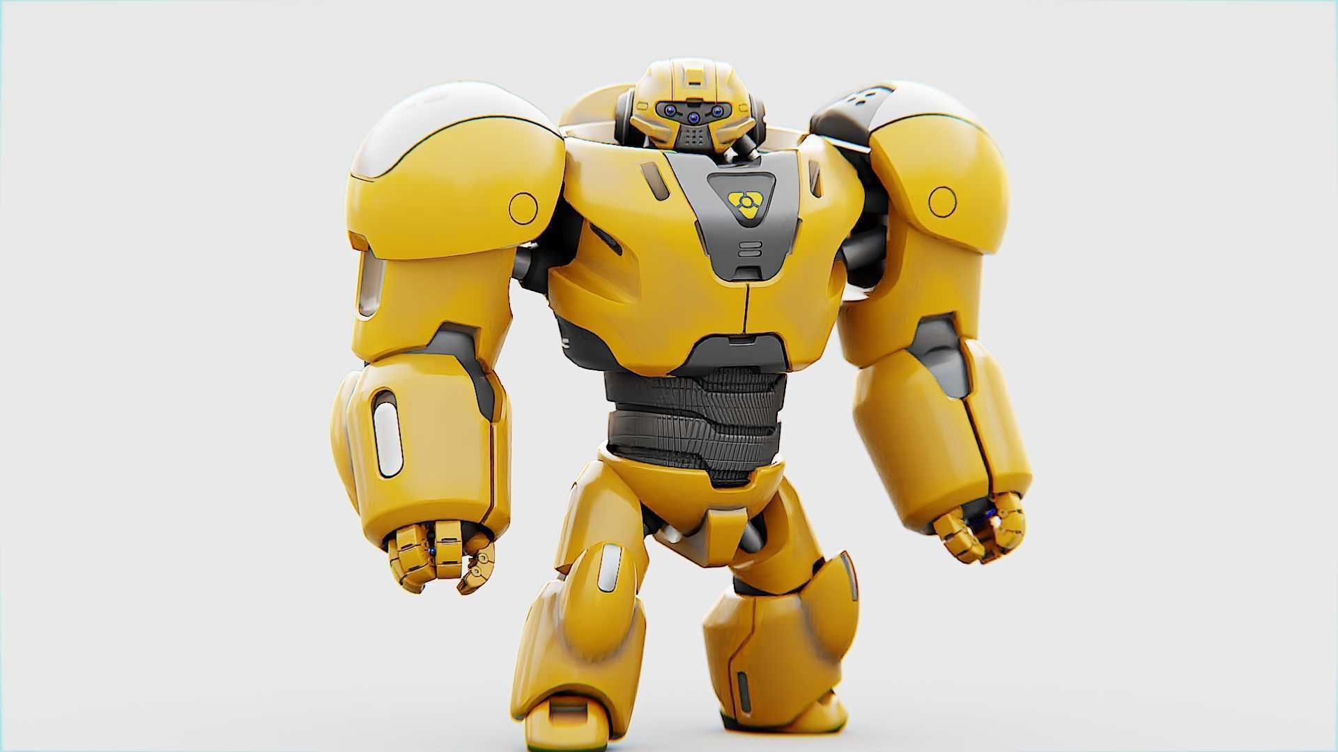 BATTLE DROID  GOLIATH   RIGGED 3D model_23