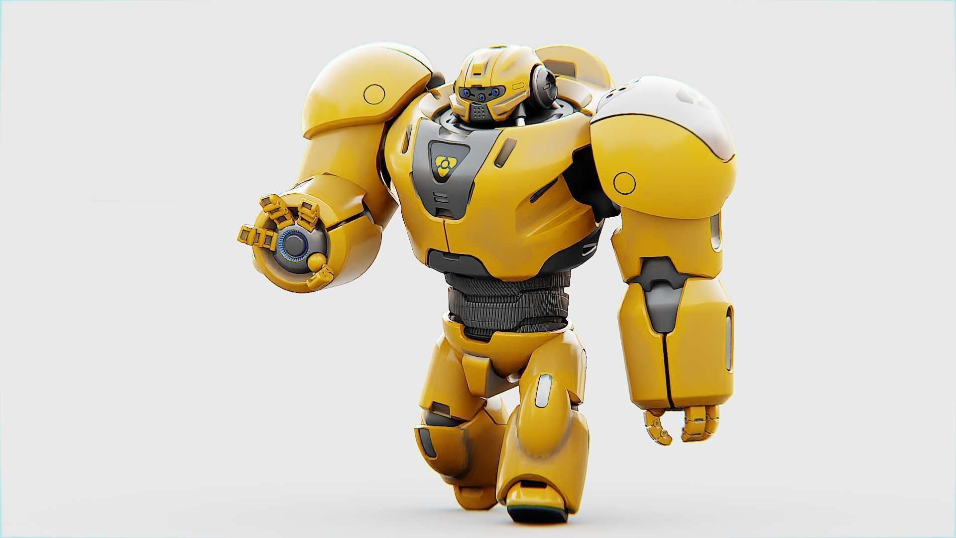 BATTLE DROID  GOLIATH   RIGGED 3D model_5