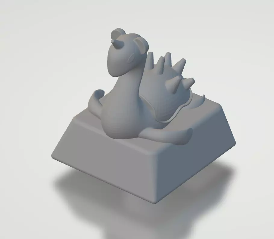 key cap 1u row 1 3d printer 3D print model_0