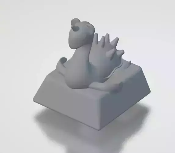 key cap 1u row 1 3d printer 3D print model key cap 1u row 1 3d printer 3D print model