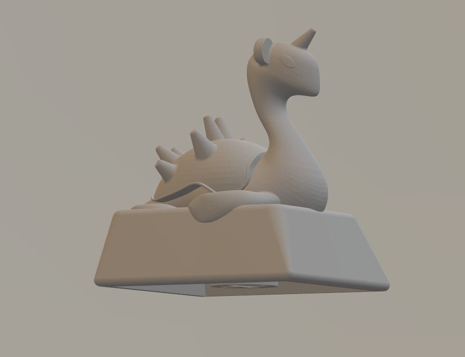 key cap 1u row 1 3d printer 3D print model_5